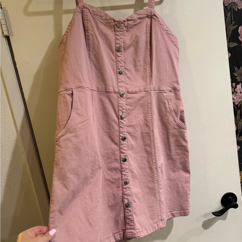 City Chic Pink A-Line Midi Skirt